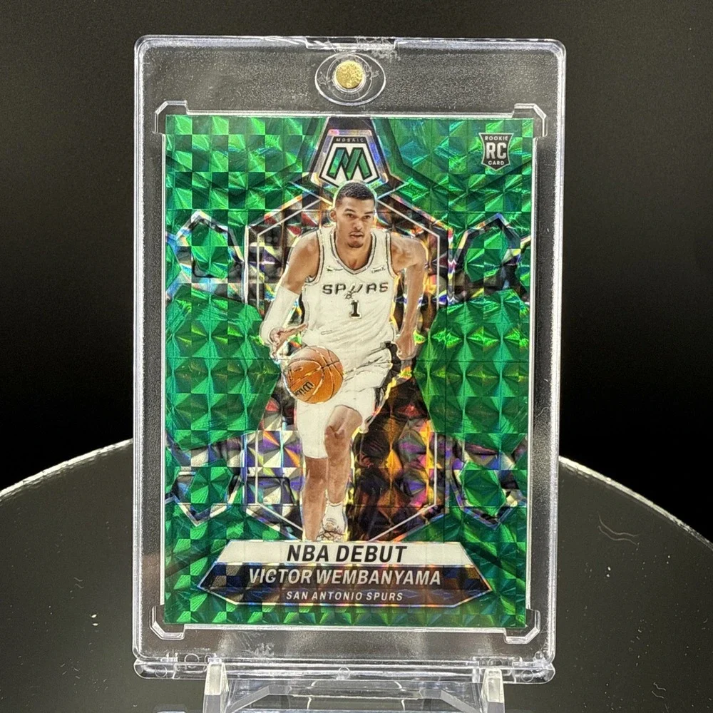 2023-24 Panini Mosaic - NBA Debut Victor Wembanyama #257 Green Mosaic Prizm (RC)